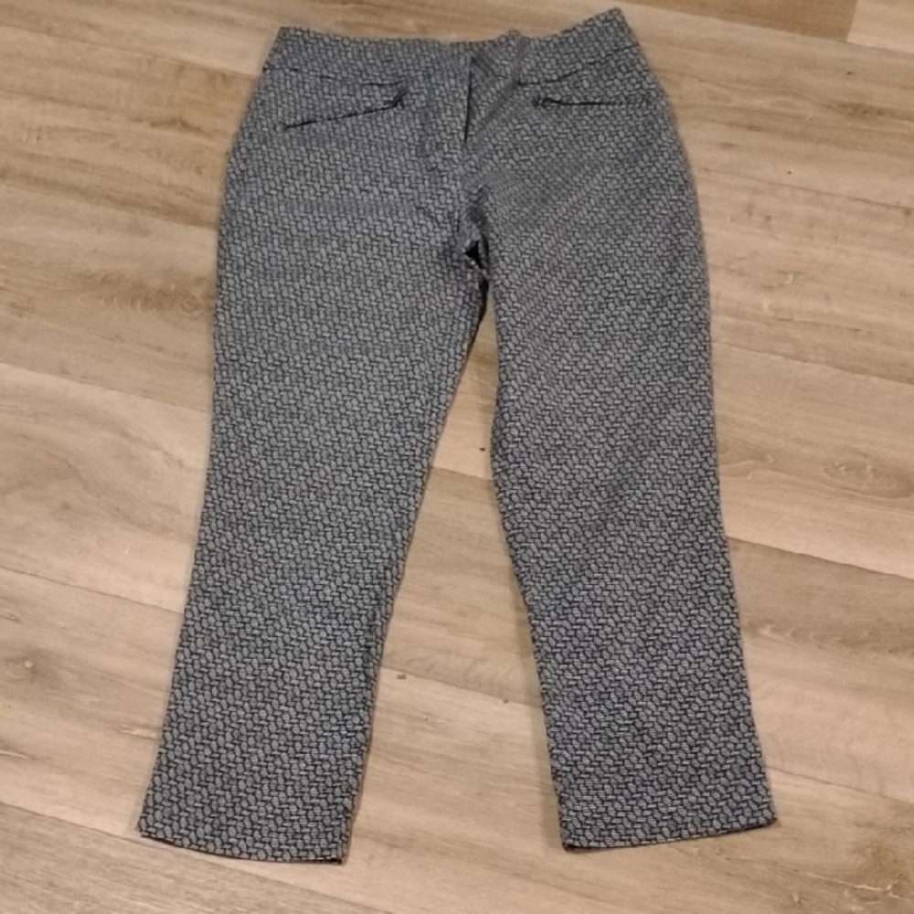 Loft Blue  and White Patterned Chinos